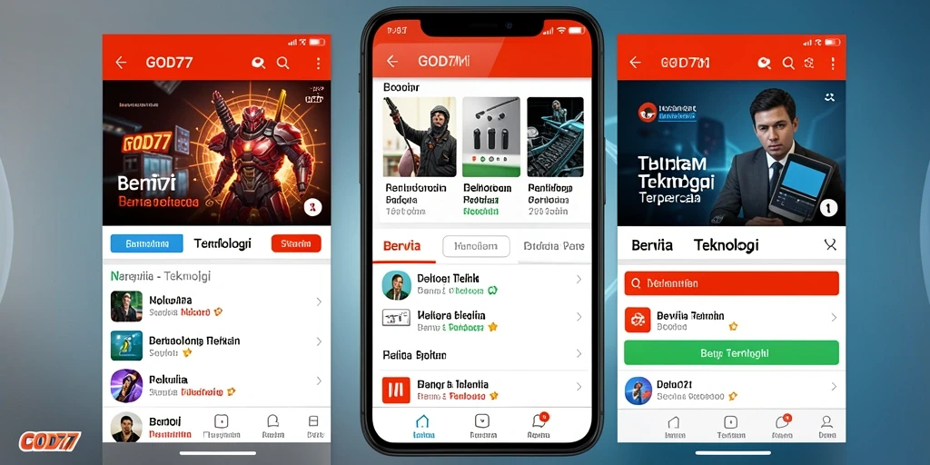 Tampilan antarmuka GOD77 yang menarik dan informatif.