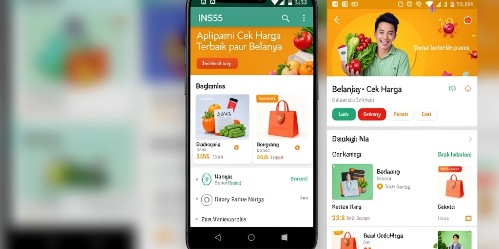 Antarmuka INS55 yang menampilkan opsi Cek Harga secara jelas.