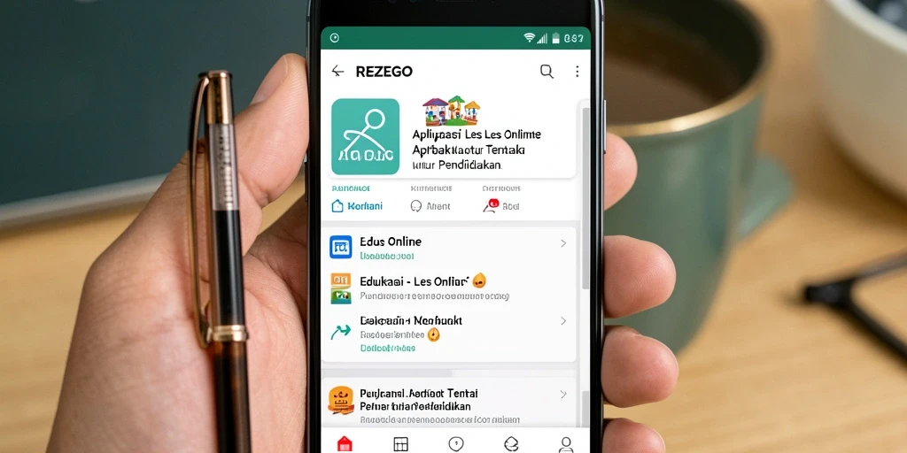 Antarmuka aplikasi REZEGO yang modern dan mudah digunakan.
