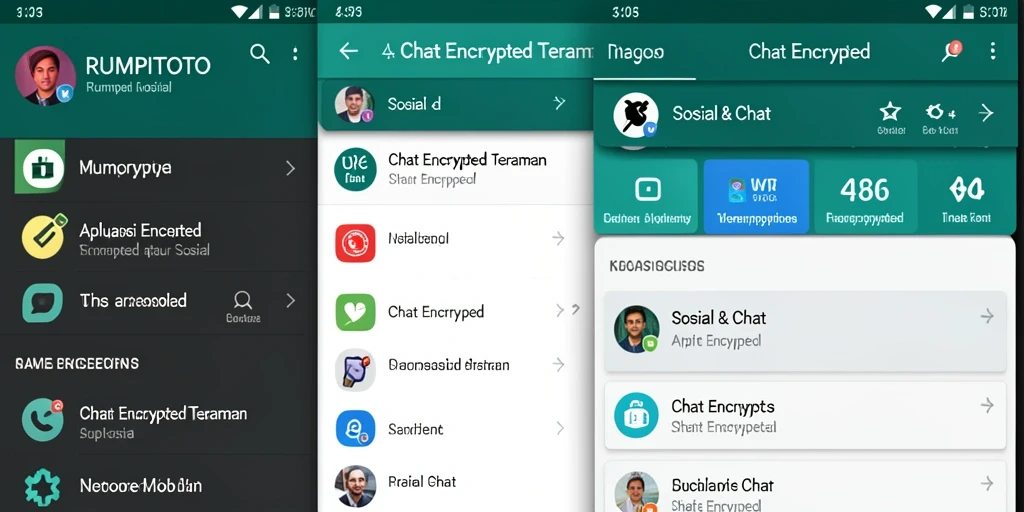 Antarmuka pengguna RUMPITOTO yang ramah dan aman saat chatting.