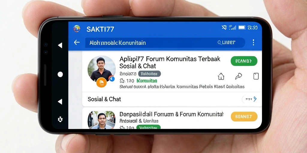 Antarmuka SAKTI77 menunjukkan interaksi pengguna di forum komunitas.