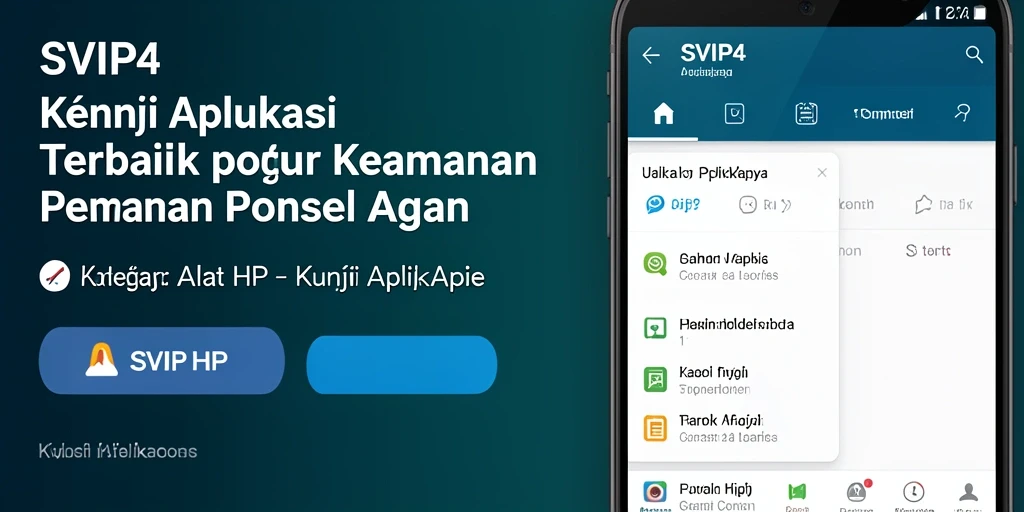 Antarmuka SVIP4 dengan fitur Kunci Aplikasi yang mudah digunakan.