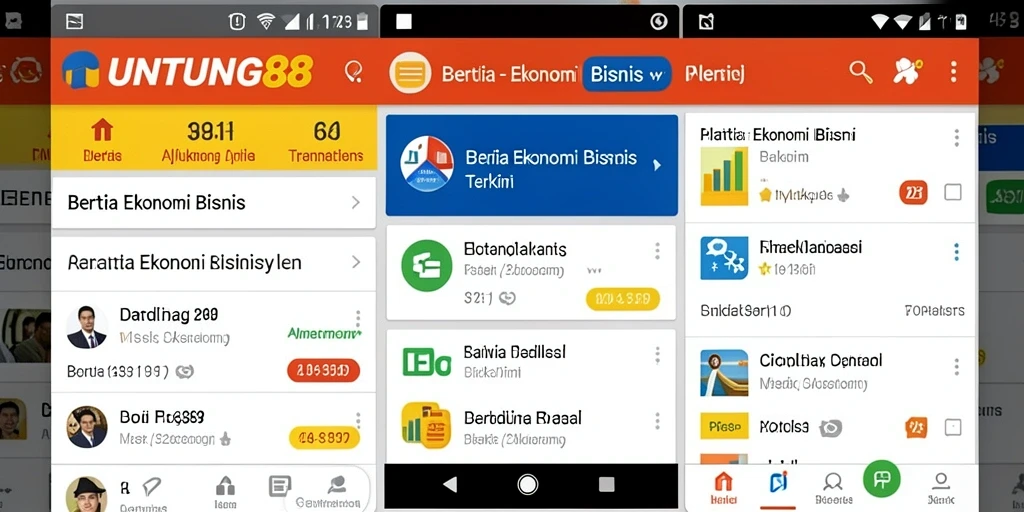 Tampilan antarmuka utama UNTUNG88 dengan berita ekonomi terbaru.