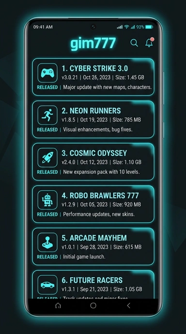 Riwayat Versi Gim777 untuk Pengguna Android